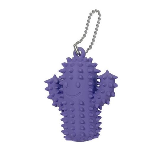 

Колючий силиконовый кактус, фиджет-игрушка для снятия стресса, брелок в виде улыбающегося кактуса, портативный дорожный, текстурированный кактус, инструмент для стимминга при боли, сенсорная игрушка A фиолетовый