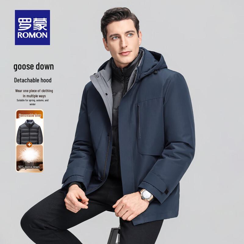 ROMON Men s Thickened Goose Down Jacket 190