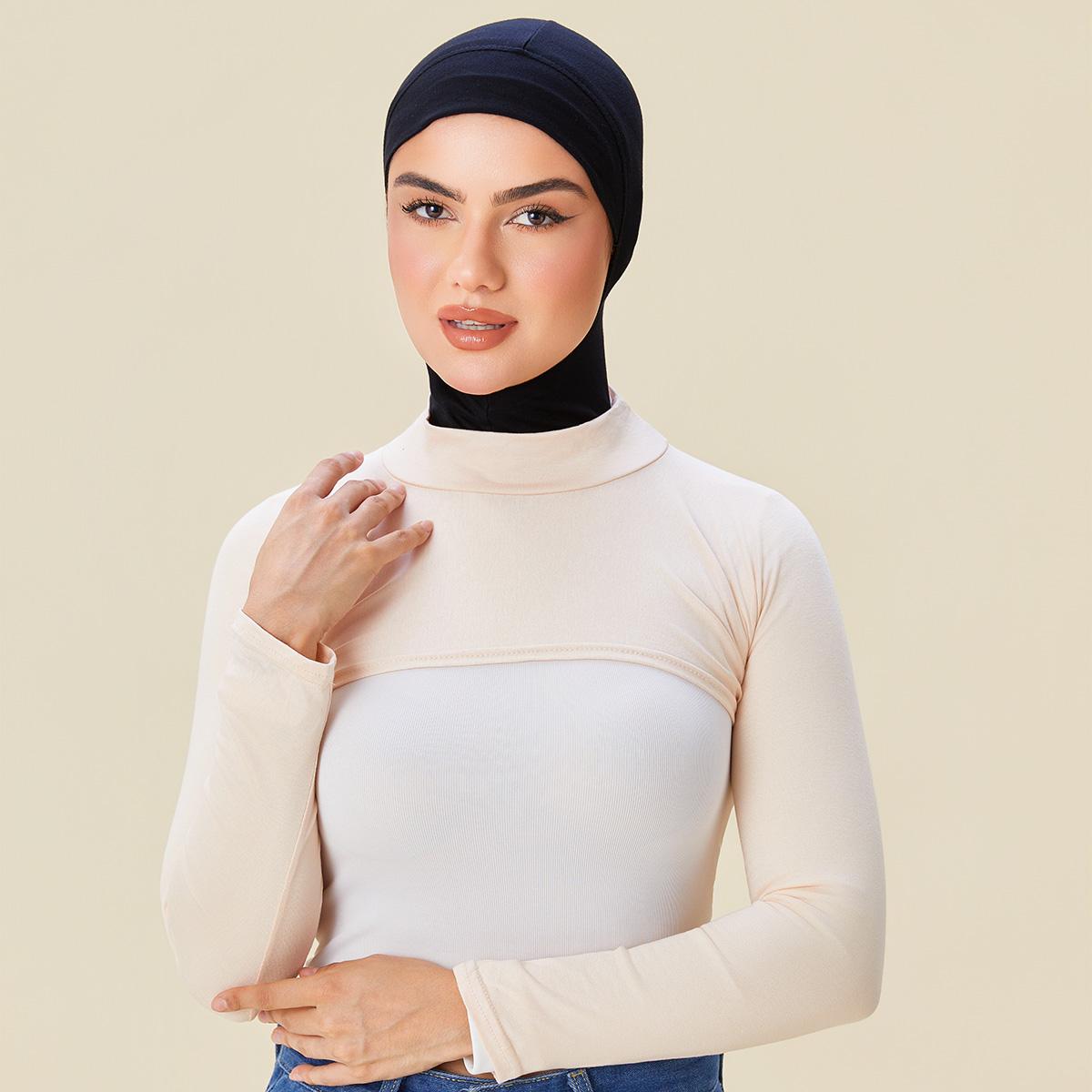 

Muslim Soft Modal Oversleeves Islamic Elastic Arm Cover Shoulder Sleeve Woman Sun Protection Long Arm Sleeves Plain Free Size 49x55CM