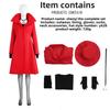 Carmen Sandiego Cosplay Santa Costume With Polyester Blend For Holiday Parties