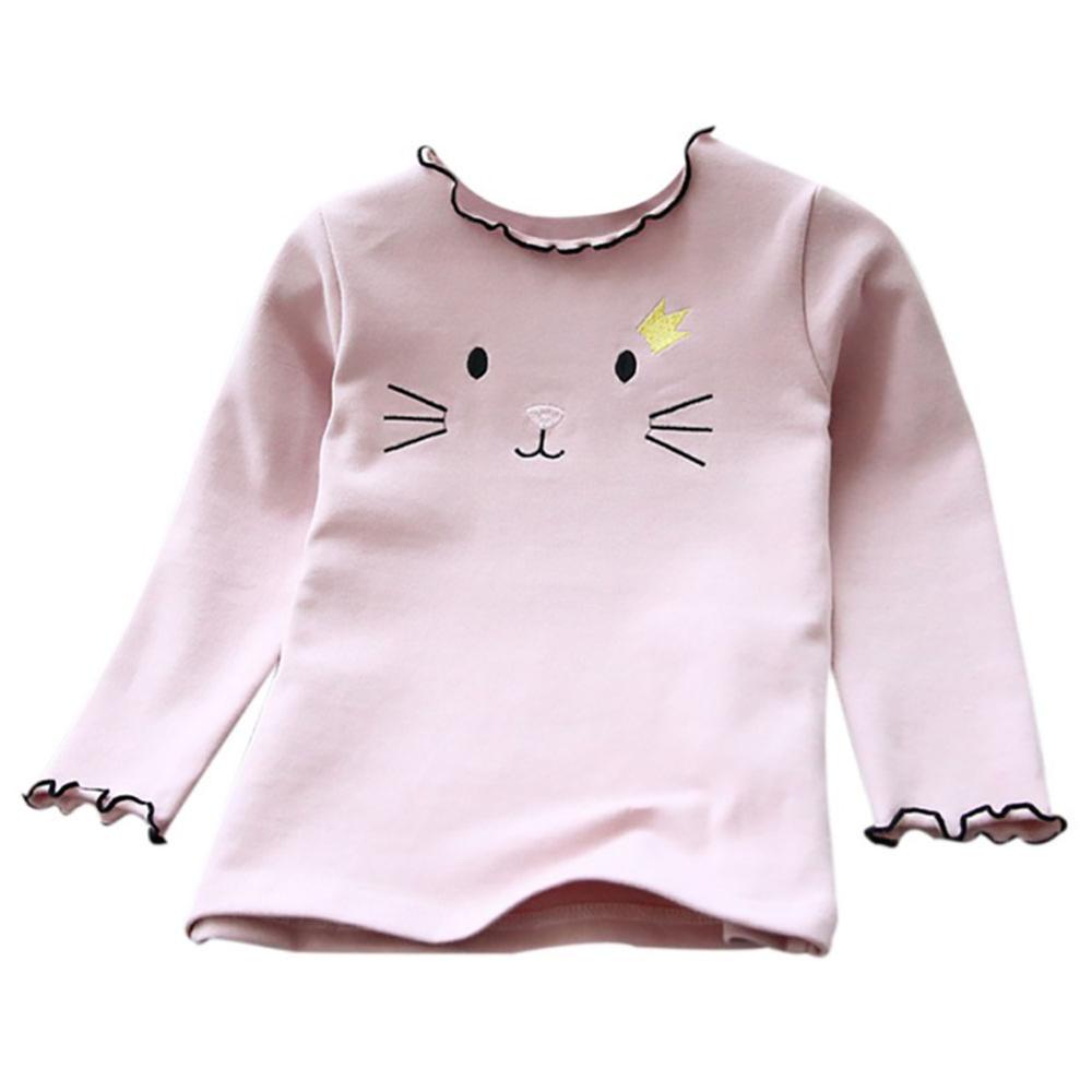 Autumn Baby Girl Long Sleeve T-Shirts Kids Cartoon Printed Tops Tees Casual Blouse