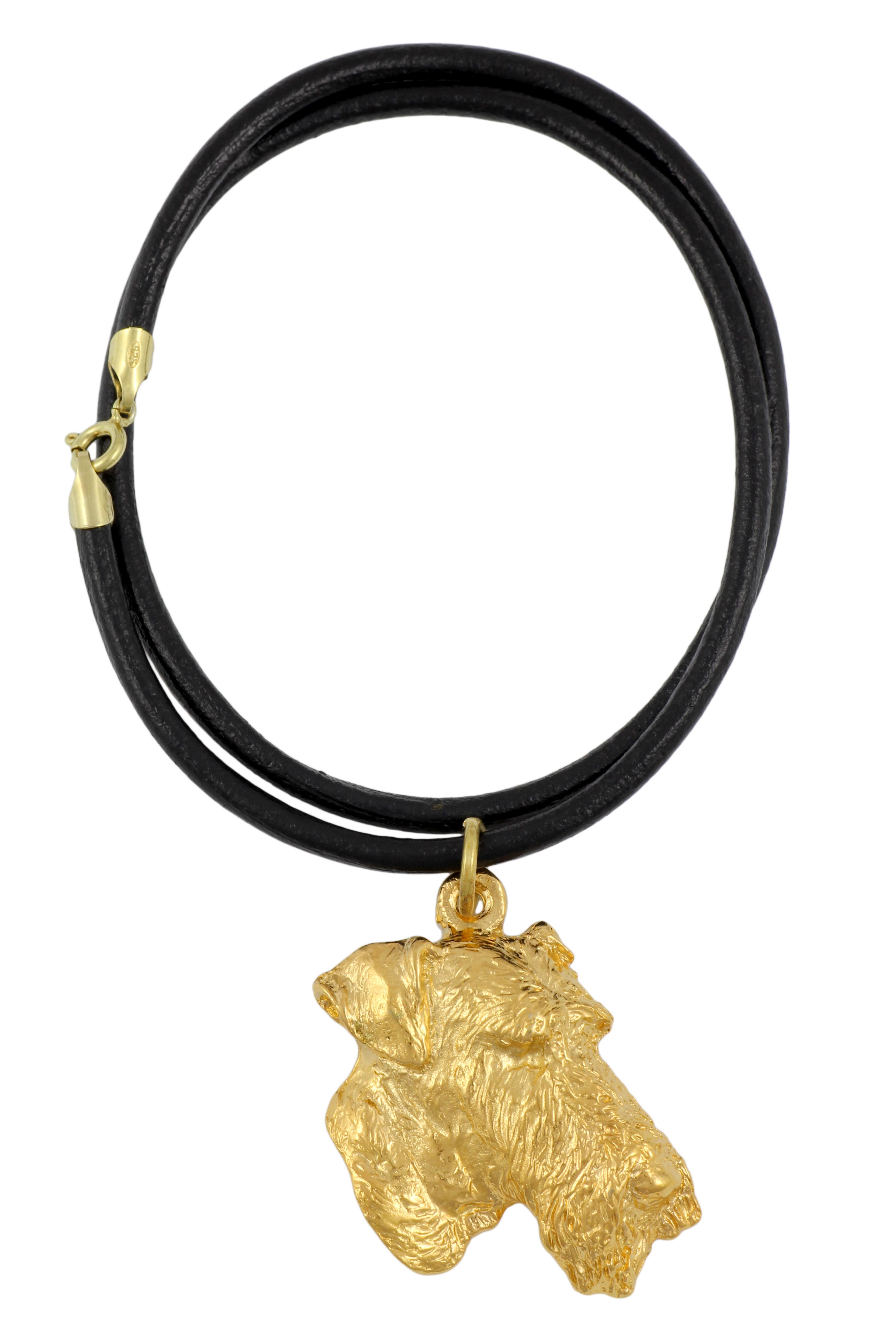 

Airedale Terrier, Bingley Terrier - necklace with a dog in a gift box, gold-plated pendant for a dog lover, striking jewelry by Art-Dog