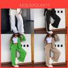 Günlük Sonbahar İçin Cepli Polyester Kadın Streetwear Takım Set