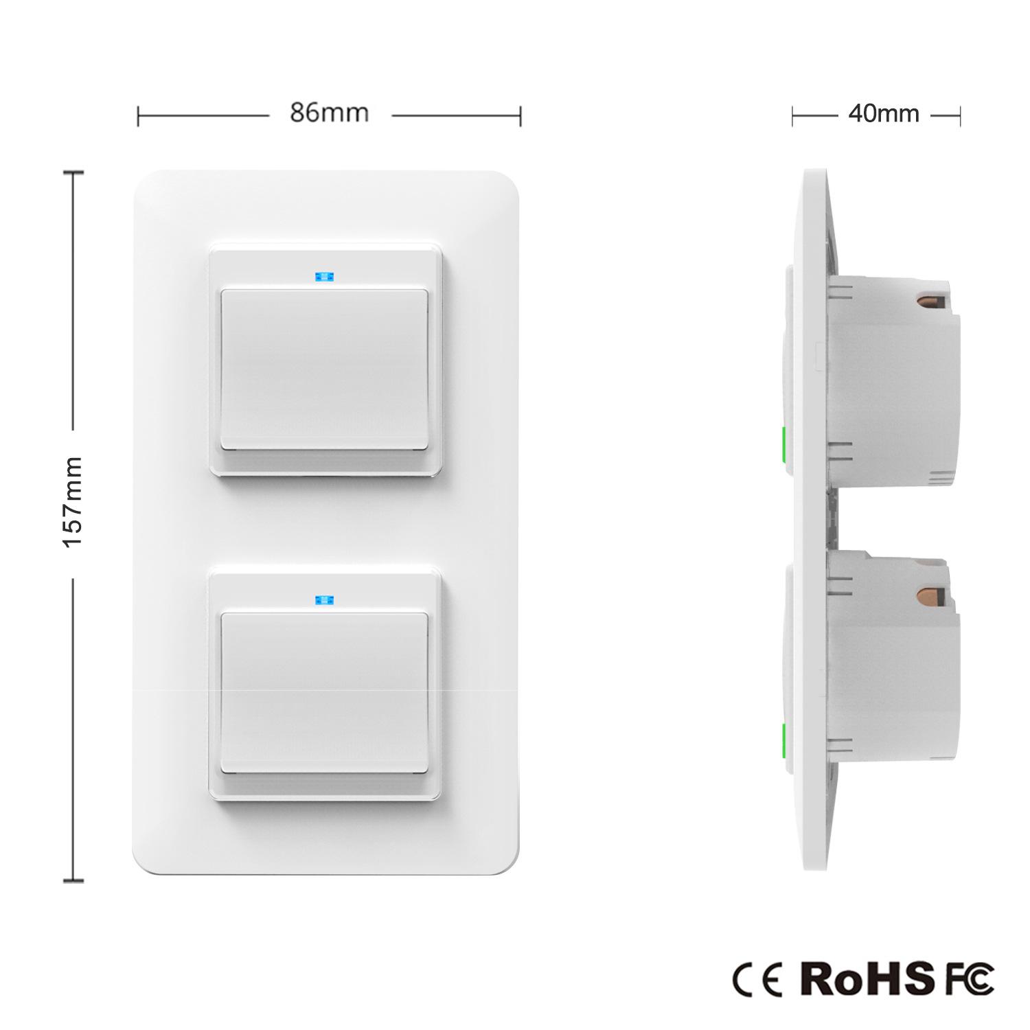European Standard Smart WiFi Switch - Compatible with Alexa and Tuya