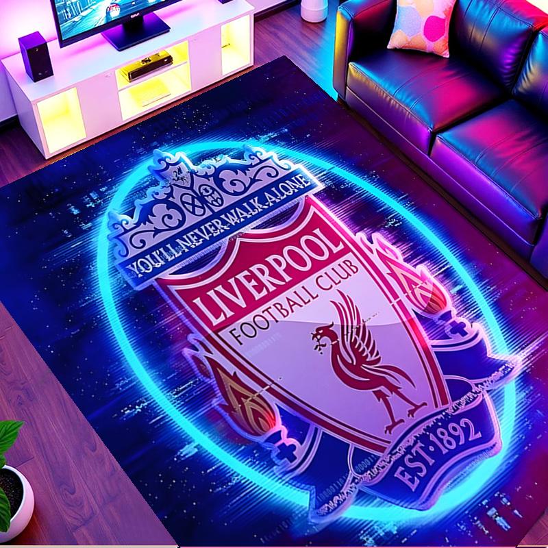 Liverpool F.C Print Rug, Washable Floor Carpet, For Entryway Dorm Laundry Room Office Study, Home Decor Birthday Christmas Gift