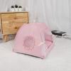 Foldable Pet Tent House Comfortable Dog Basket Beds Sweet Princess Cat Bed  for Summer