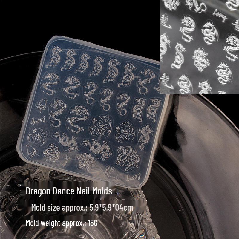 DIY Double Happiness & Butterfly Silicone Nail Art Mold