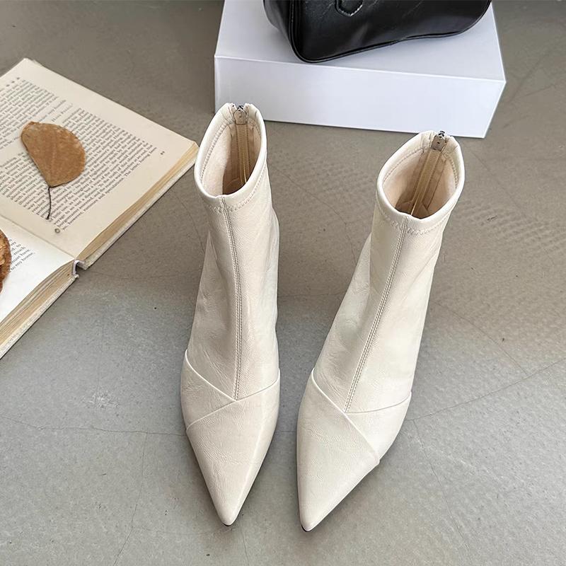 2026New Ankle Boots for Women Pointed Toe Fashion Luxury Shoes High Heels Sexy Woman Pumps Winter Party Elegant Botas Para Mujer