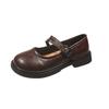 Vintage Mary Jane shoes women's 2025 spring new flat-bottomed versatile college Japanese uniform jk with skirt small leather shoes