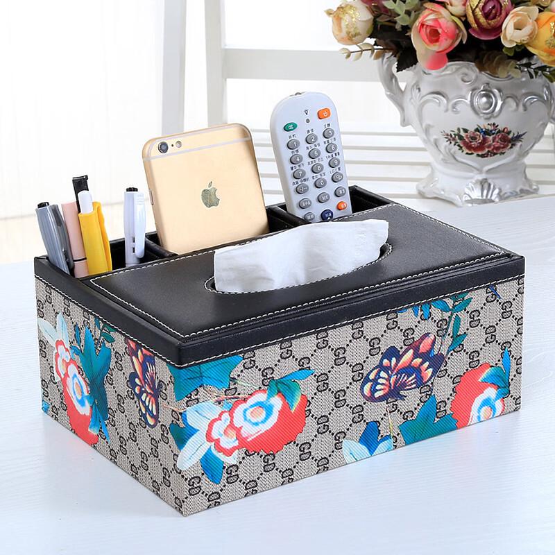 European Style Leather Tissue Box