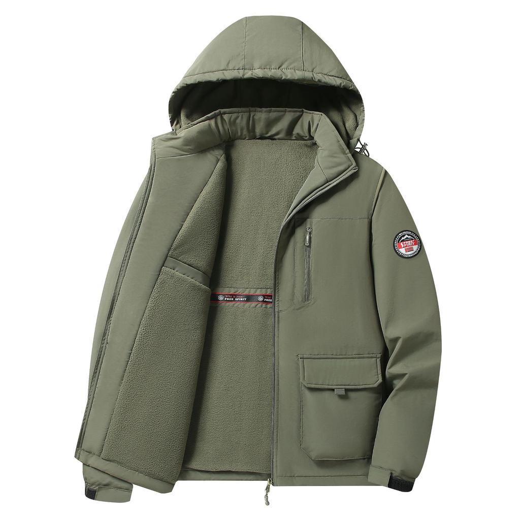 Spring Autumn Hip Hop Streetwear Outdoor Green Black Cargo Jackets Men's Casual Fashion Oversize