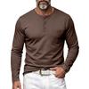 Herren Stretch Leichtes Langarm-T-Shirt mit Tasche - Vintage Casual