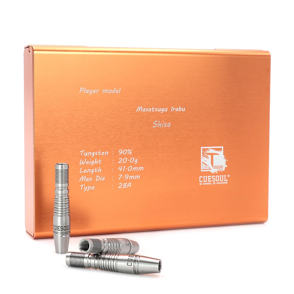 CUESOUL Masatsugu Irabu Player Model SHISA I Shisa 2BA Soft Tip 90% Tungsten 3-Piece Set (CSDP-BS031)