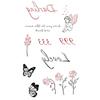 Y2K Sexy Butterfly English Cross Finger Waist Belly Tattoo Sticker Holiday Party Decoration Sticker