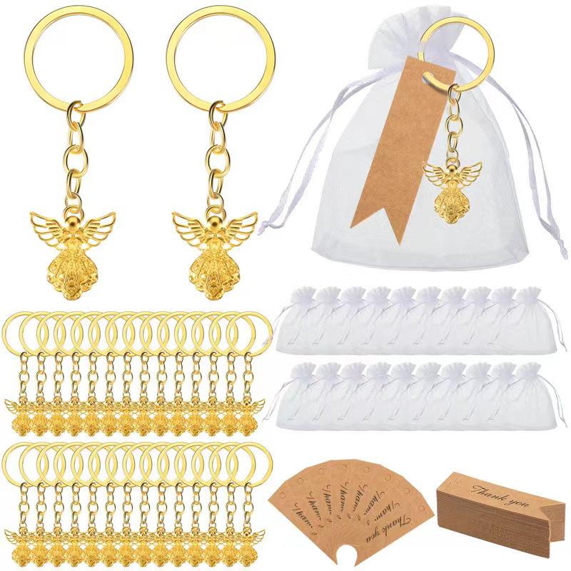 Angel Keychain Pendant - Zinc Alloy Communion & Wedding Favor