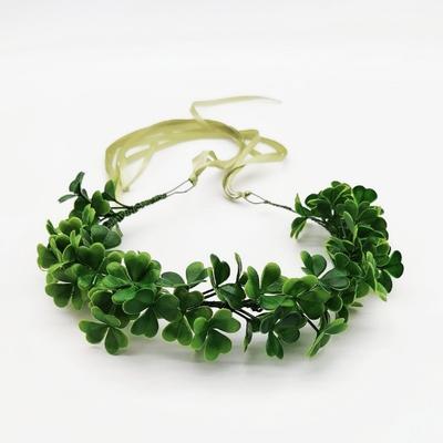 Clover Wreath Headwear St. Patrick's Day Decoration Shooting Forest Green Plants Lucky Grass Photography Props Hair Accessories