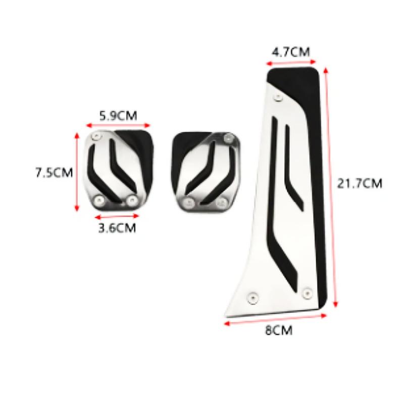 Autopedale für BMW X3 G01 X4 G02 2019 - 2022 LHD Beschleuniger Gas Kraftstoff Bremse Kupplung Fußpedal Abdeckung Anti-Rutsch-Pad Zubehör