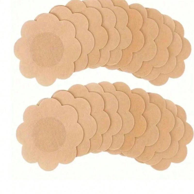 

10 шт. одноразовые накладки на соски, одноразовые силиконовые лепестки для груди против натирания, невидимые и дышащие для женского нижнего белья 10PCS абрикосовый