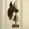 Sino de Porta em Forma de Cachorro com Toque Alto Resina+Metal Sino de Jantar Sino de Porta Frontal Retrô Casa de Fazenda