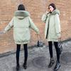 Down Cotton Clothes Women's New Winter Medium and Long Loose and Thin Large Size Thickened Large Sweater Cotton-padded Jacket