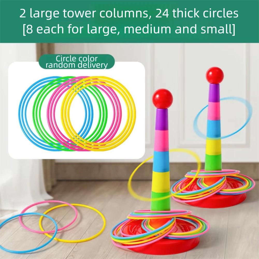 Early Education Throw Circle Game Interactive Hoop Ring Toss Toys New Ferrule Stacked Toys  Gifts