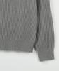 NODU V-Neck Waffle Essential Knit [Gray]
