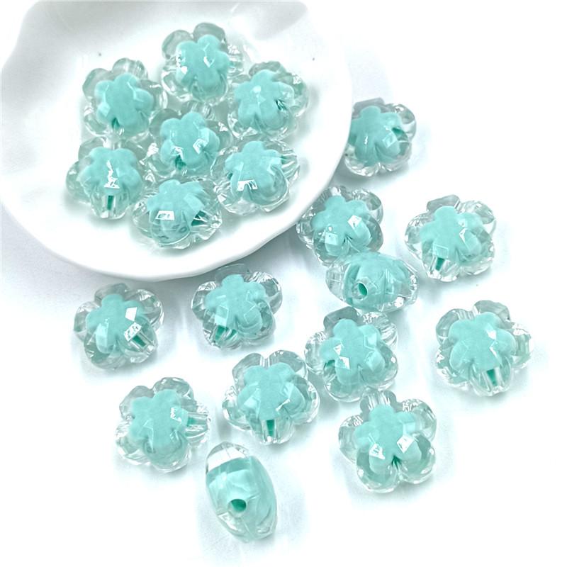 Velkoobchodní Průhledný Matný Květ Přívěsek pro Výrobu Šperků DIY Pro Náhrdelník Náramek Sendvičové Korálky 10ks 17*11mm korálky