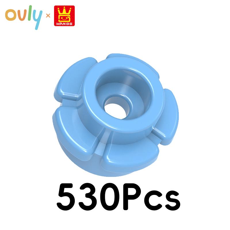 WANGE Five-Petaled Flower Building Blocks 530Pcs Small Compatible Bricks Farm Elements Accessories MOC DIY Bulk Kids Toy No.24866