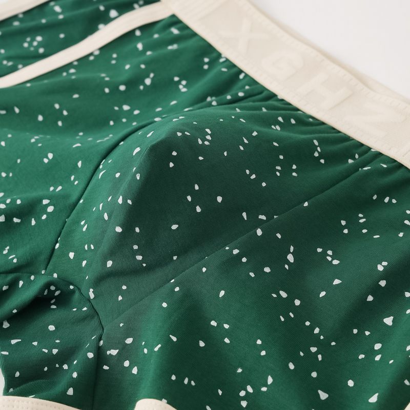 Herrenhöschen Baumwolle Herrenunterwäsche Boxer Atmungsaktive Herrenboxer Bedruckte Unterhosen Bequeme Shorts Herrenunterwäsche