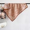French retro floral small silk scarf women's professional decorative scarf cotton and linen small square scarf dual-purpose shawl outer scarf