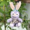 Cute Rabbit Plush Pendant Doll Stuffed Animal Keychain Claw Machine Toy Premium Gift Decoration
