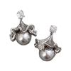 Neues einzigartiges Design Ginkgo Biloba Perlenstecker Ohrringe Damen 111 Silbernadel Leichter Luxus Hochwertiges Temperament Ohrringe Ohrringe