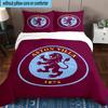 Set Biancheria da Letto Stampato Aston Villa Football Club 3 Pezzi Copripiumino Chiusura Include 1 Copripiumino e 2 Federe Set Biancheria da Letto Arredamento Casa Regali