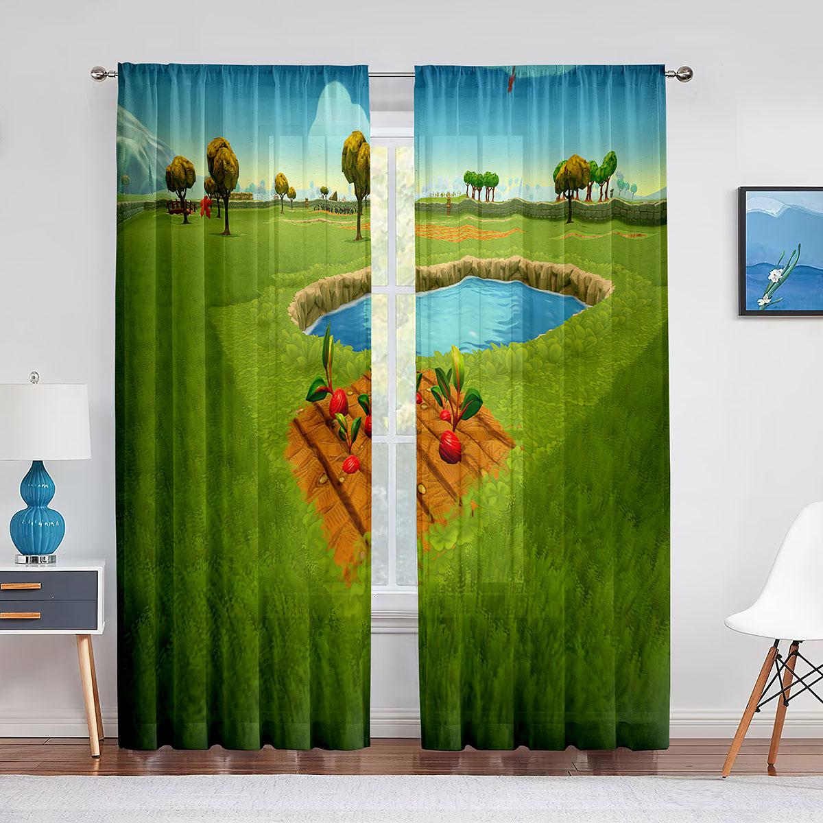 Загородная ферма-сарай с петухом и восходящим солнцем — фото 9