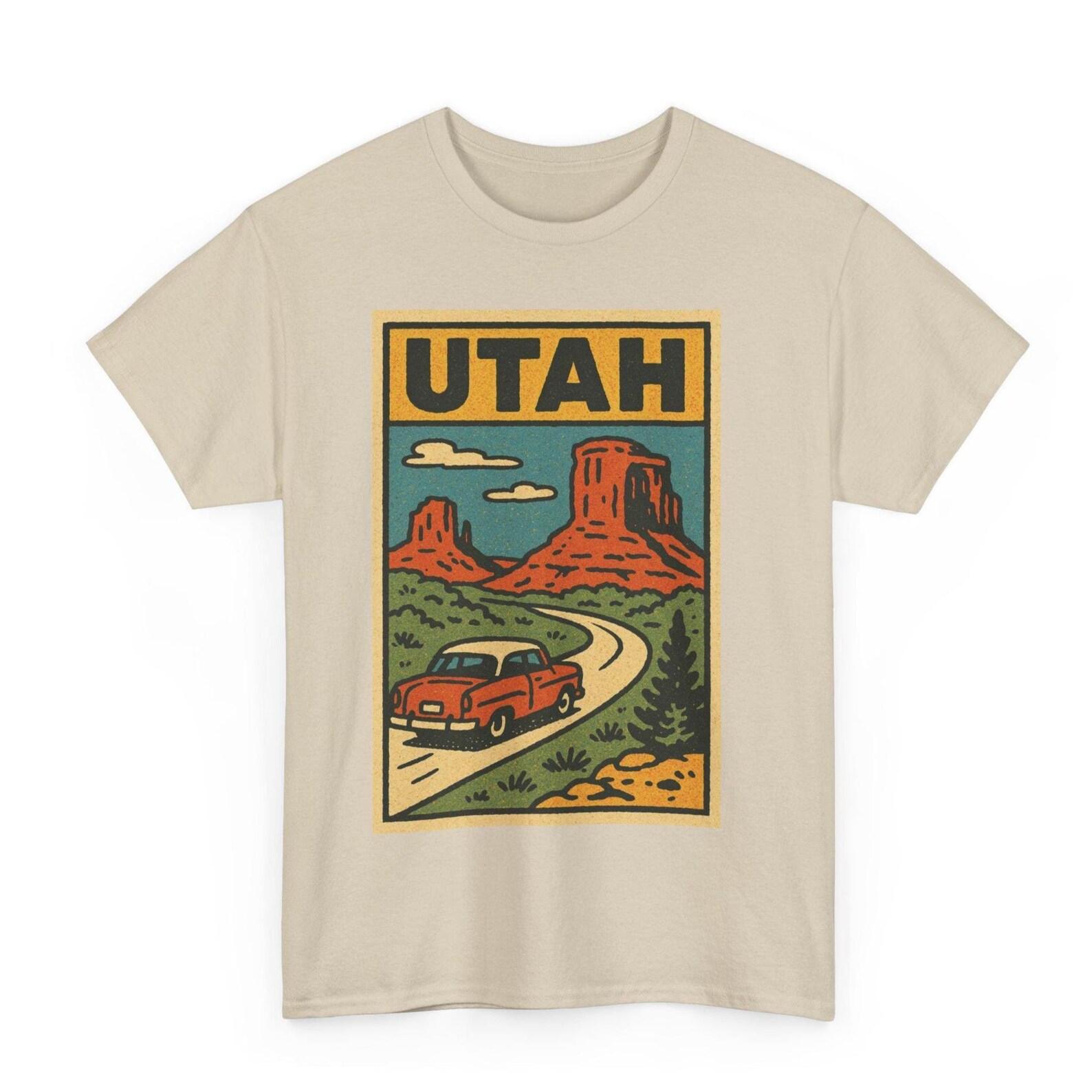 Retro Utah Comic T-Shirt: Vintage Beehive State Graphic Tee XL