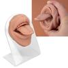 Human Tongue Model Soft Silicone Lifelike Acrylic Stand Mouth Model for Jewelry Display Flesh Blond