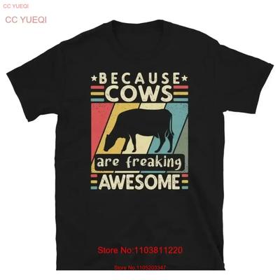 T-shirt Vache Amoureux Fermier Laitier J'aime les Vaches Mascotte d'École vintage Haut Lavé Pour le Port Quotidien vêtements de créateur Respirant