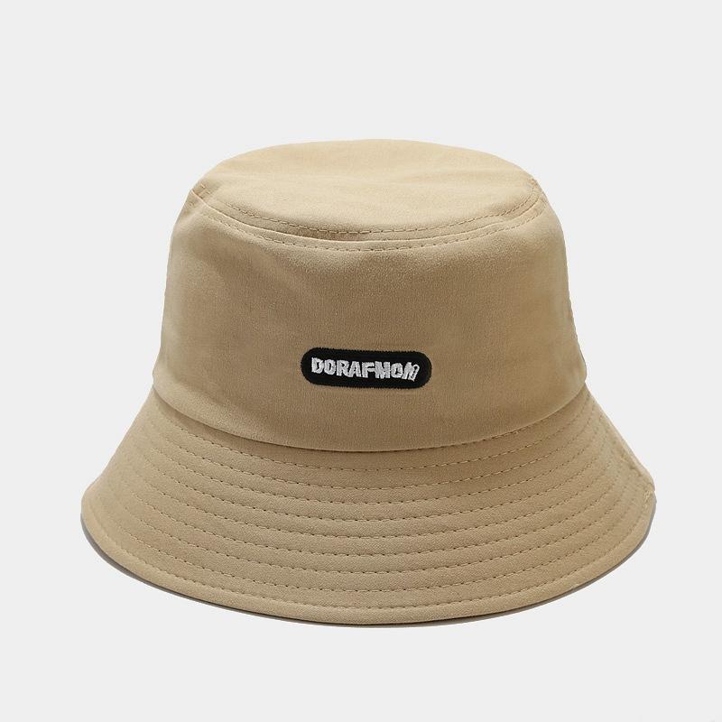Ins Student Basin Hat Female Spring and Summer Internet Celebrity Versatile Couple Showing Face Small Shade Sub-letter Bucket Hat Trendy Brand