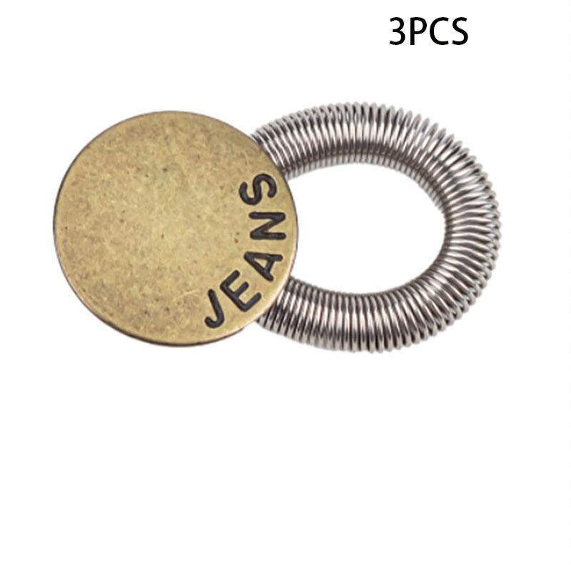 

Расширяемая пуговица для брюк на талии - Без гвоздей, Съемная, Универсальная пуговица, Пуговица-удлинитель для джинсов, Регулируемая эластичная пуговица 3PCS