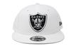 New Era 9Fifty Las Vegas Raiders NFL Free Size Cap, White,