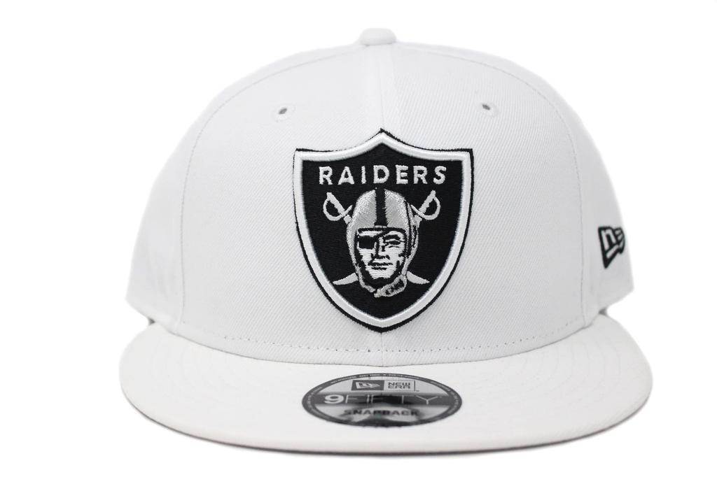 New Era 9Fifty Las Vegas Raiders NFL Free Size Cap, White,