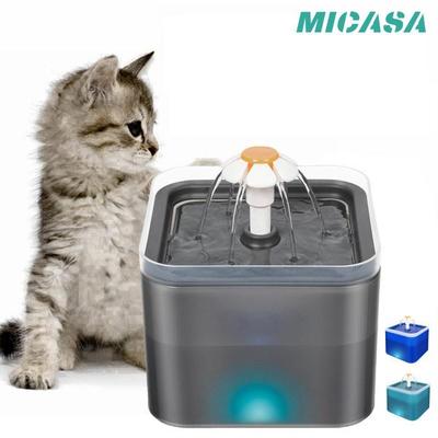 Cat Water Drinking Fountain Waterfall 3 Flow Designs 67oz/2L Cat Ultra-quiet Pump Drink Automatic Drinking Fountain for Cats and Dogs