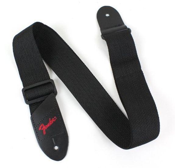 

Fender Fender Economy Strap RED Black Polyester Logo Straps Guitar Strap 2