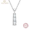 Light Luxury Design Sense Moissanite Necklace Lucky Triple Pendant Necklace Party Gift