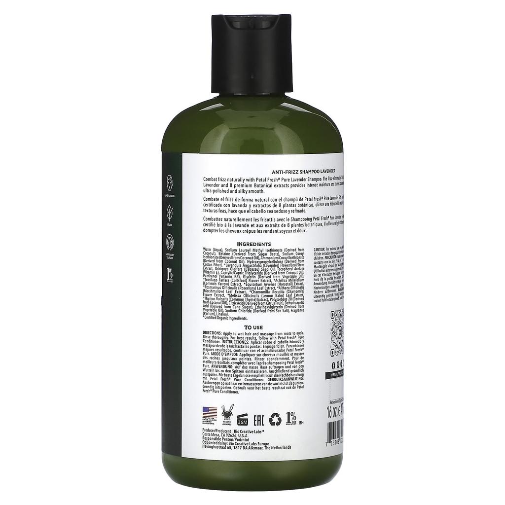 Anti-Frizz Shampoo, Lavender, 475Ml(16Fl Oz)