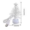 Mini LED Christmas Tree Lamp Christmas Decorative Light Night Light Color Changing Fiber Optical Light USB Connection Lamp Decor