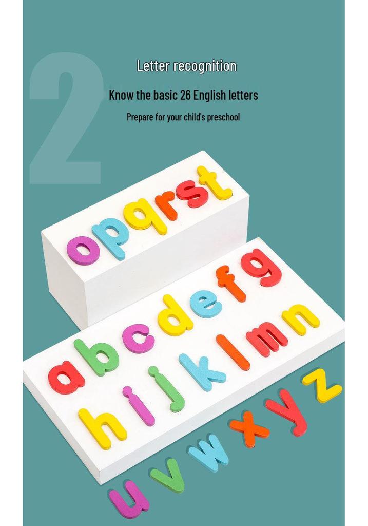 Magnetic Alphabet Spelling Game: Children's Educational Wooden Toy for Early Learning.