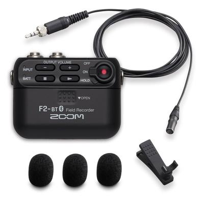 ZOOM Recorder with Lavalier Float for Recording F2-BT Ultra-Compact Bluetooth, Microphone, 32-bit Recording, YouTube/Vlog