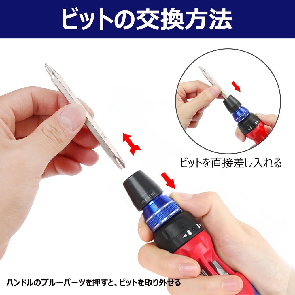 WORKPRO Interchangeable Screwdriver Set with 6 Ratchet Repair Ratchet Square Bit Automotive Furniture Assembly 12-in-1 Bits, Driver, Tool, 6.35mm