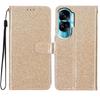 For Honor 90 Lite 5G/X50i 5G Case Stand Glittery PU Leather Protective Phone Cover with Wallet